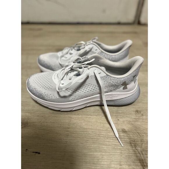 Under Armour Women's Shoes UA Hovr Turbulence White Gray Size 11 - Picture 7 of 11